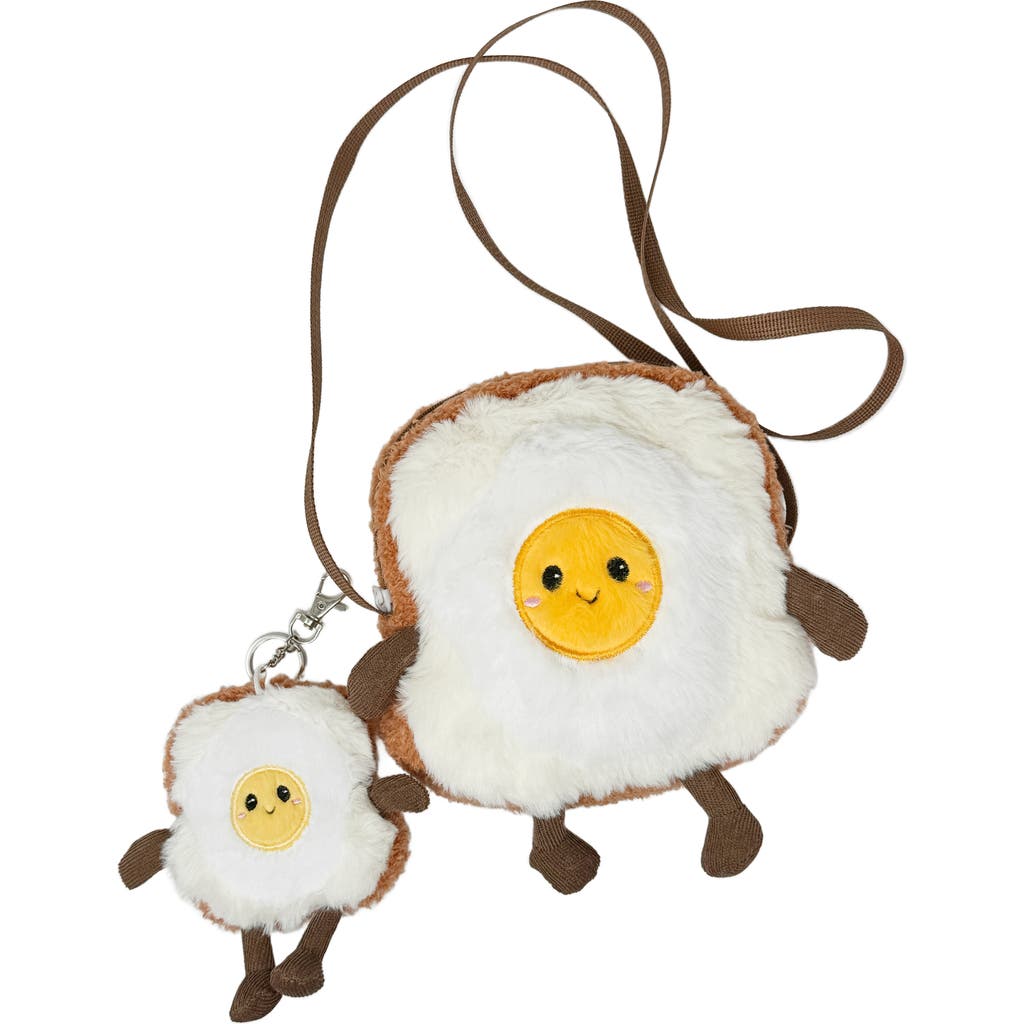 Hot Focus Kids' Sassy Plush Faux Fur Toast Purse & Keychain Set