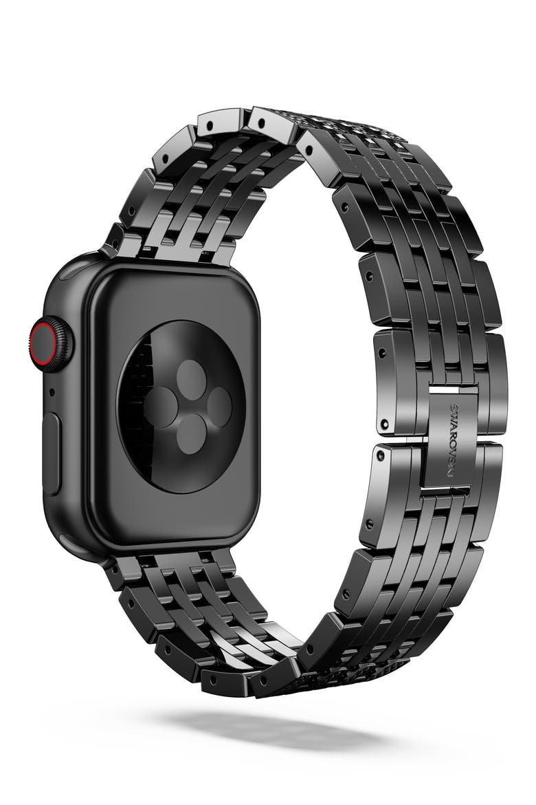Sparkling Princess 20mm Apple Watch® Watchband, Alternate, color, BLACK