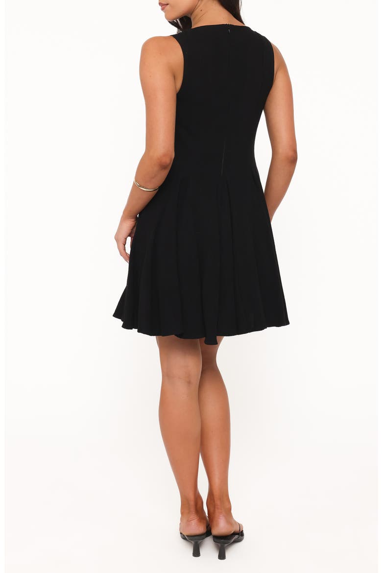 Vanity Sleeveless Fit & Flare Minidress, Alternate, color, BLACK
