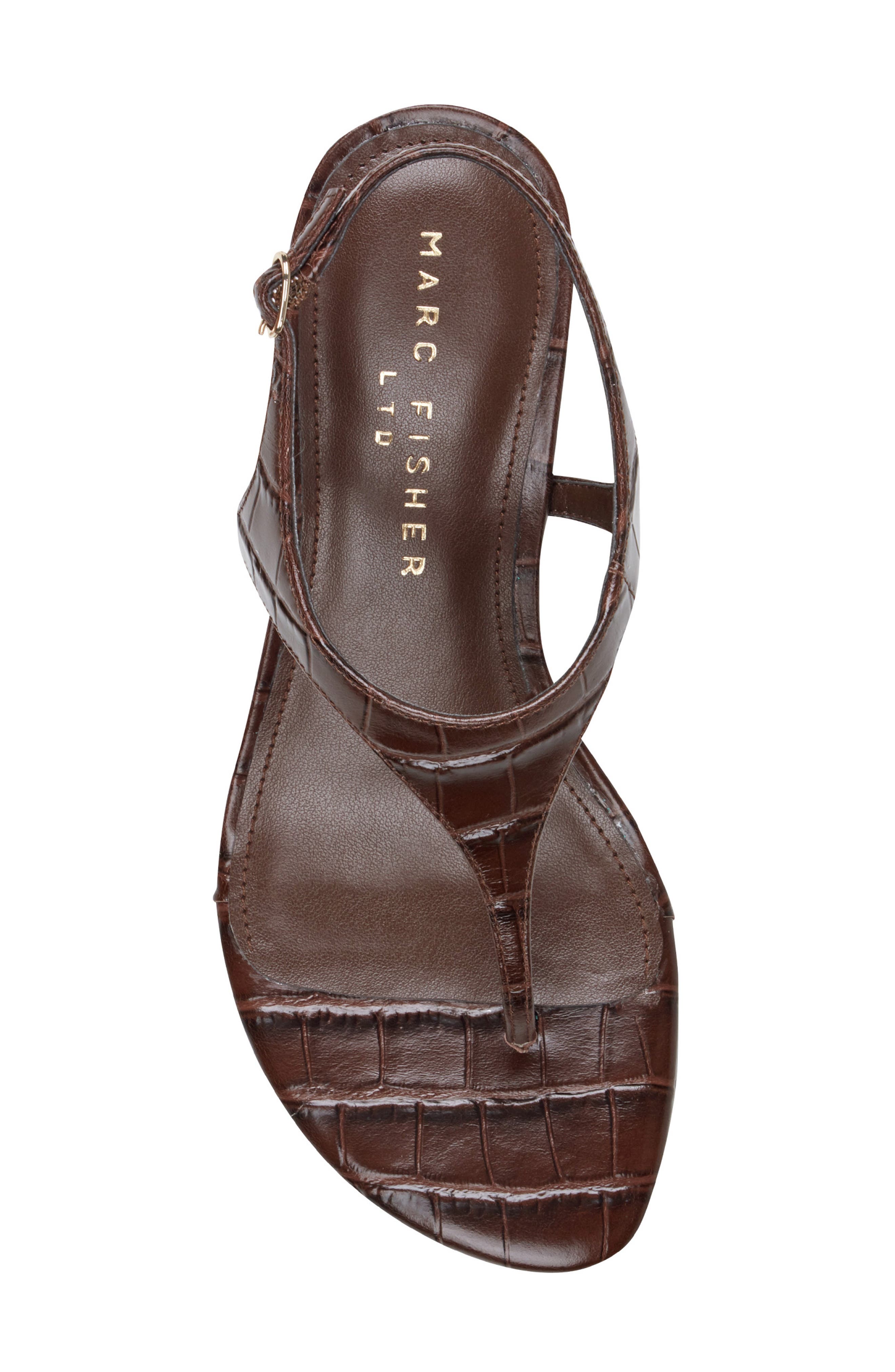 Marc Fisher LTD Pelysa Ankle Strap Sandal, Alternate, color, Dbr01