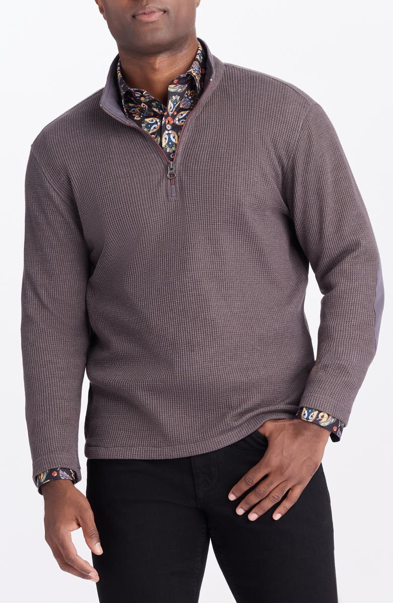 Robert Graham Shepton Quarter Zip Knit Pullover, Main, color,