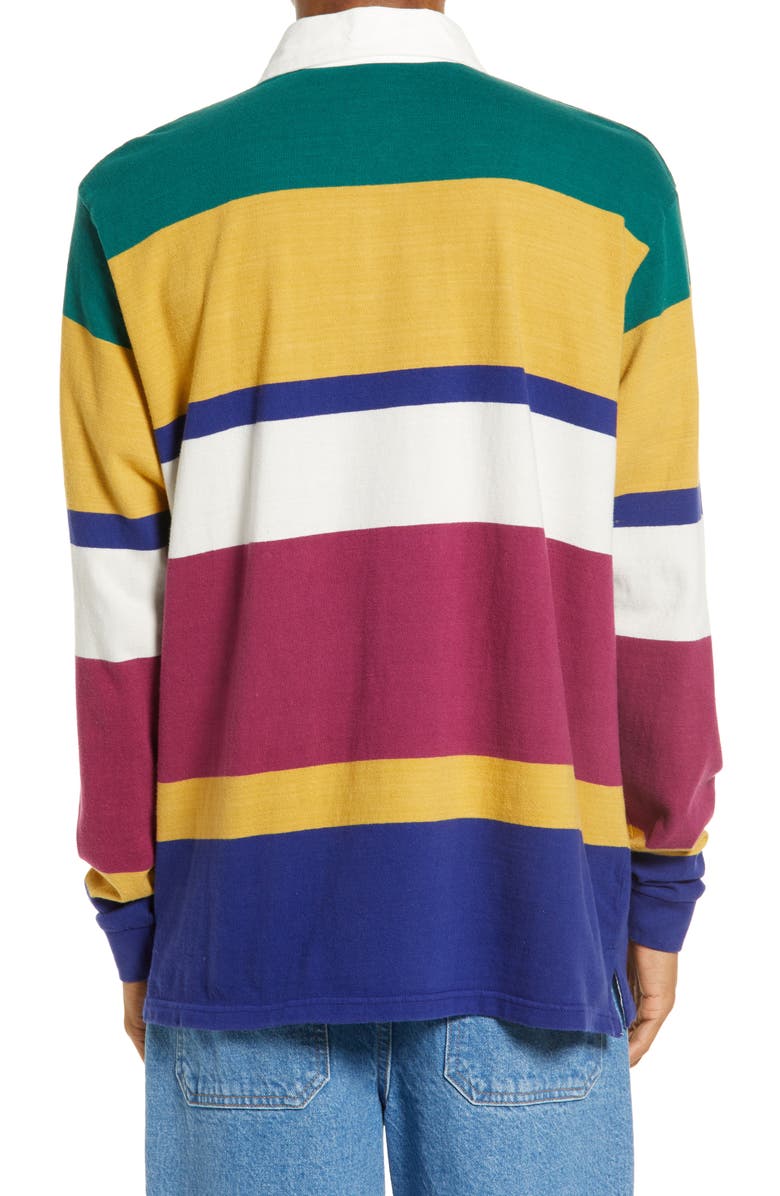 BDG Urban Outfitters Men's Stripe Cotton Rugby Shirt, Alternate, color, 