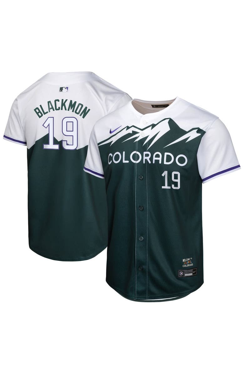 Nike Youth Nike Charlie Blackmon Green Colorado Rockies City Connect Limited Player Jersey, Main, color, Green