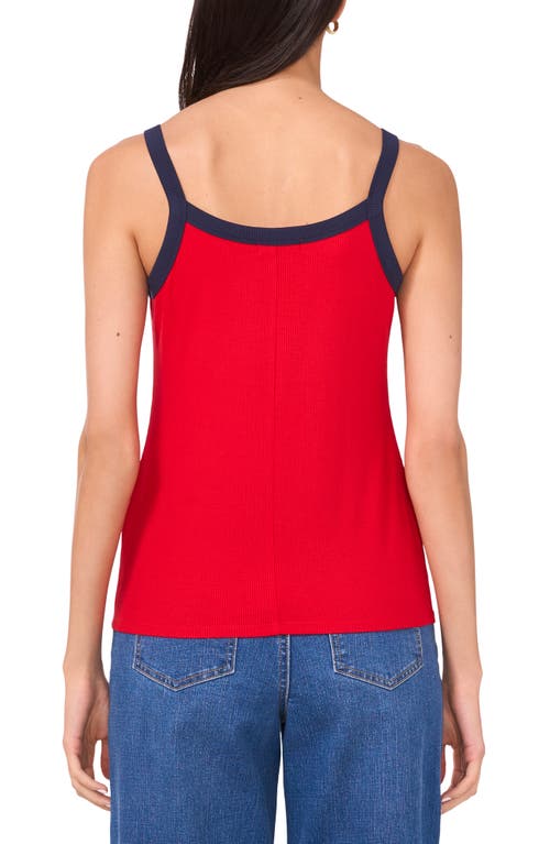 1.state Colorblock Jersey Tank In Goji Berry