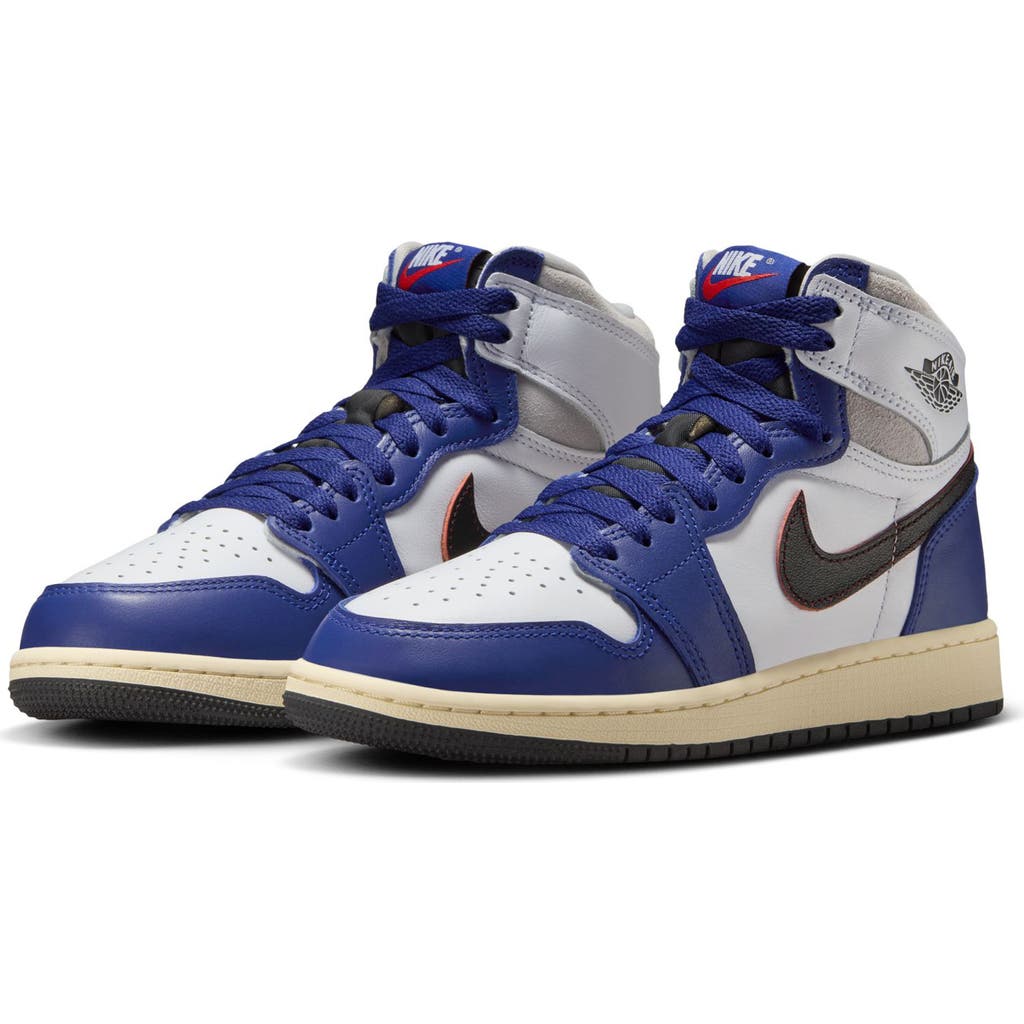 Nike Jordan Little Kids' Air Retro 1 High Og Casual Shoes In White