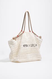 Bimba y Lola Large Paper Shoulder Bag