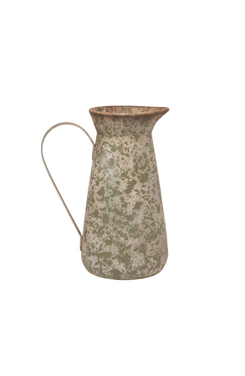 Transpac 12.75 Inch Brown Spring Pitcher Planter Tabletop Decoration for Outdoor Use Polyresin Garden Accent, Main, color, Brown