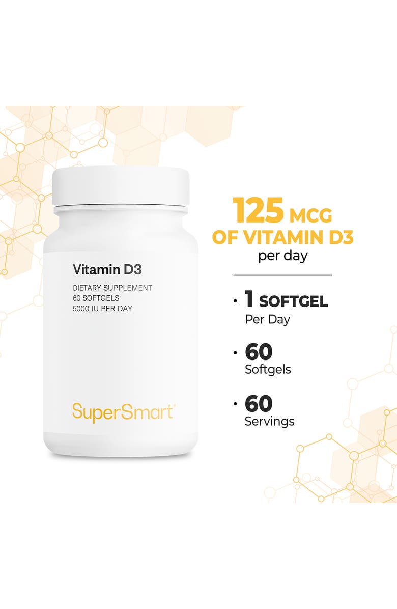 SuperSmart Vitamin D3 5000 IU per Day, Alternate, color, 