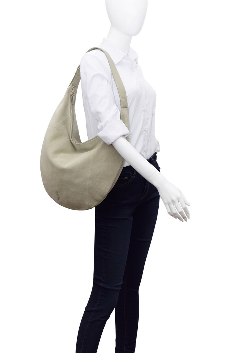 Thacker Oversize Wyatt Suede Hobo Bag, Alternate, color, Sage