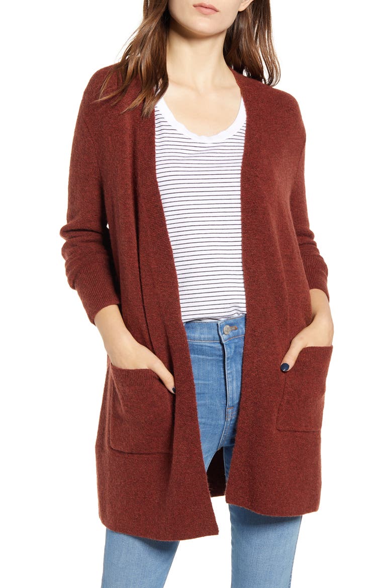 Kent Cardigan Sweater, Main, color, NUTMEG
