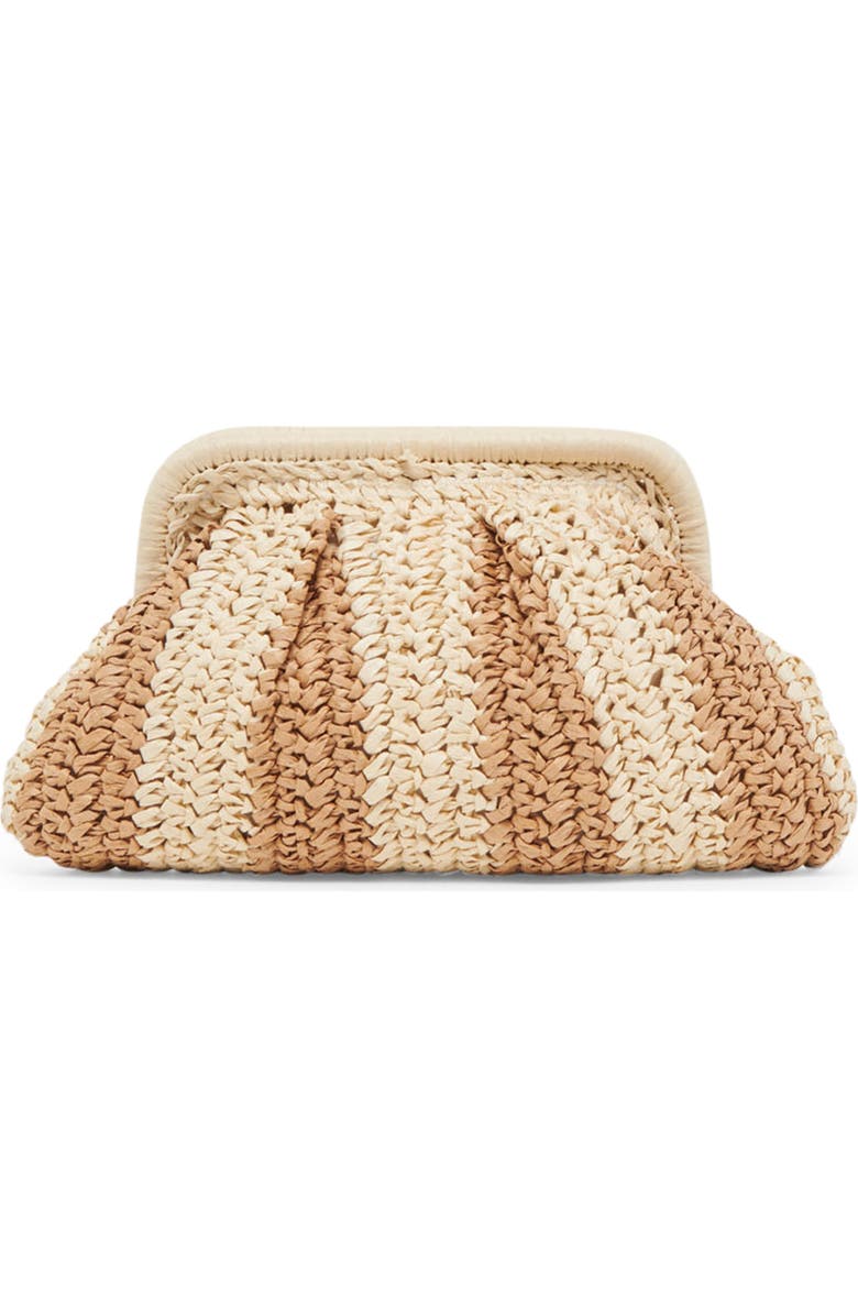 Dolce Vita Hydra Convertible Raffia Clutch, Main, color, Natural