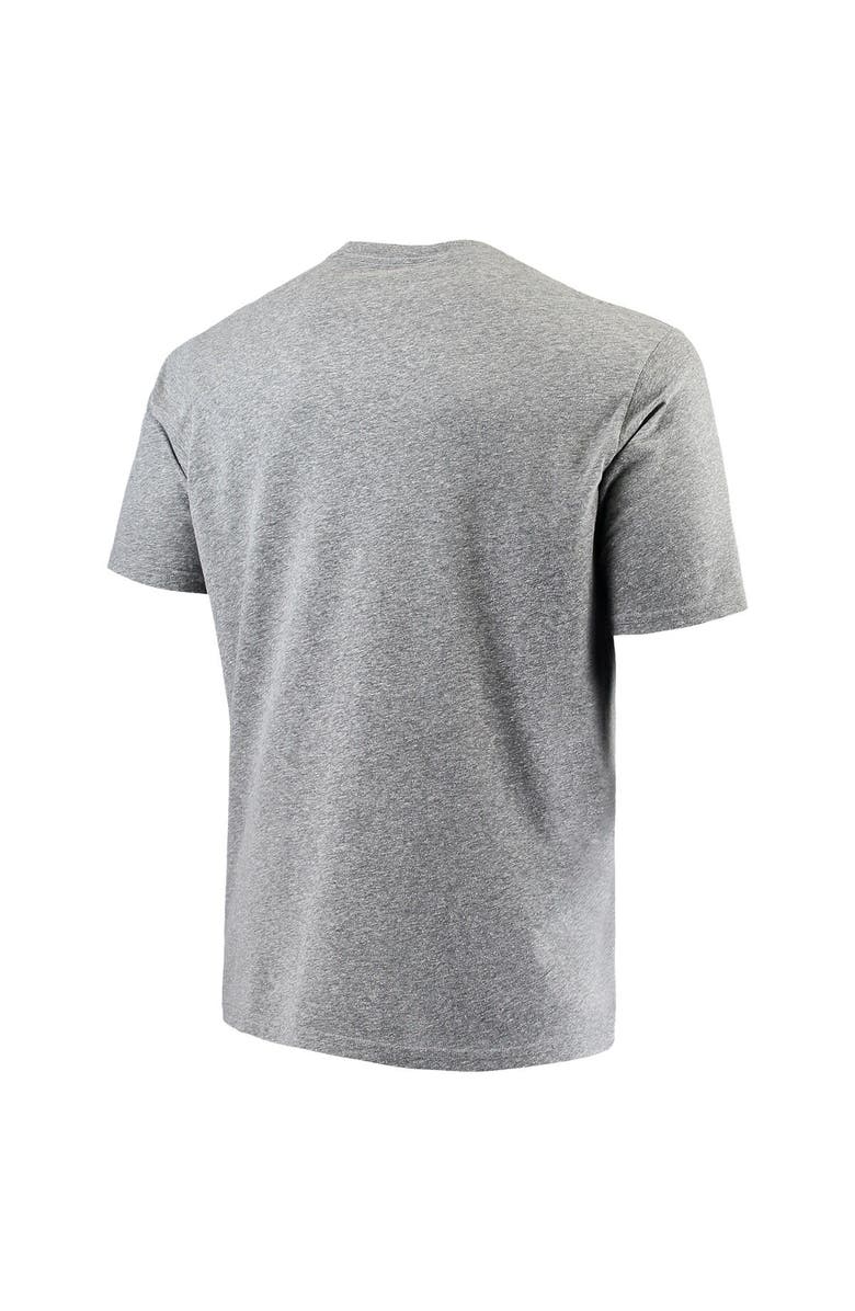 Retro Brand Men's Original Retro Brand Gray Clemson Tigers Big & Tall Tri-Blend T-Shirt, Alternate, color, 