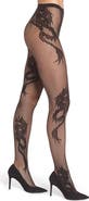 Natori Dragon Toss Net Tights