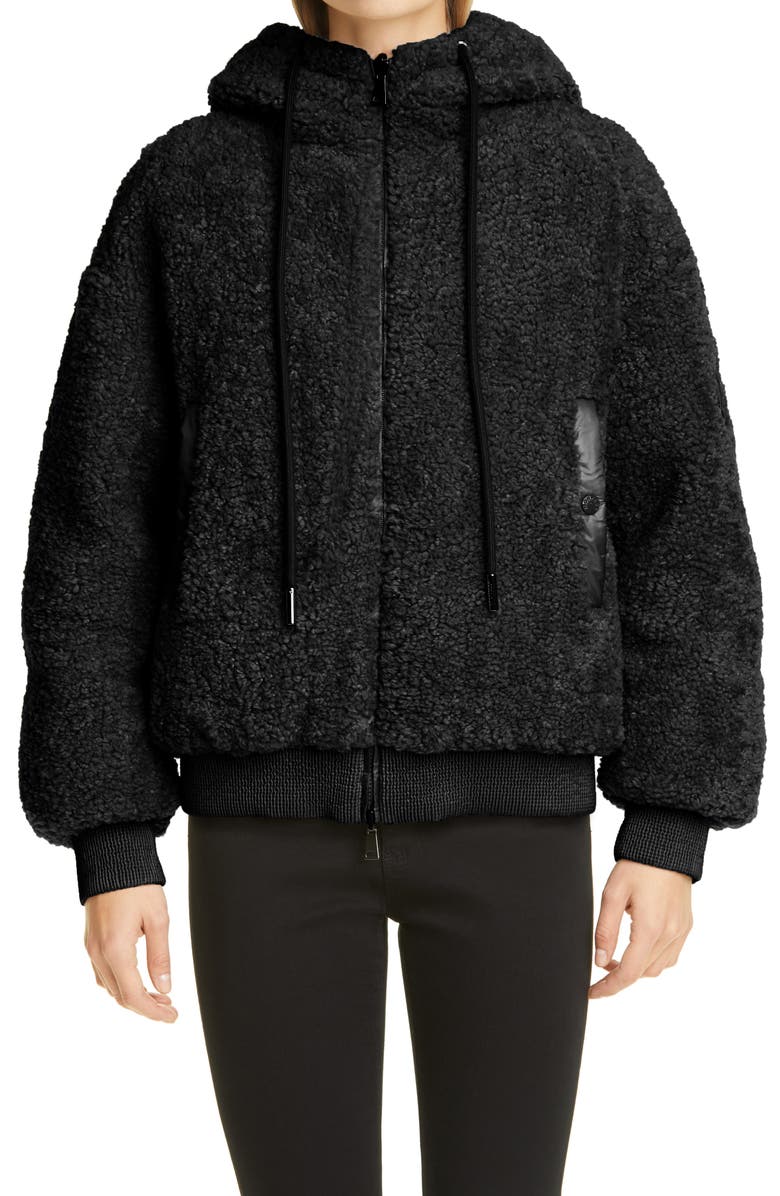Moncler Ilet Reversible Faux Shearling Puffer Jacket, Main, color, 
