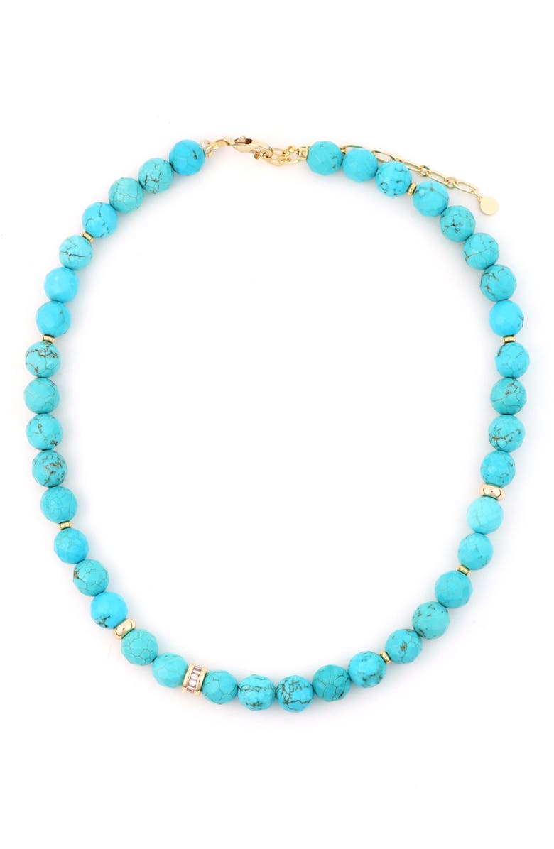 Panacea Turquoise Strand Necklace, Main, color, 