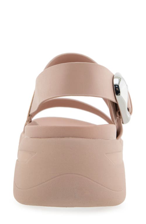 Aerosoles Hari Platform Sandal In Cipria Faux Leather