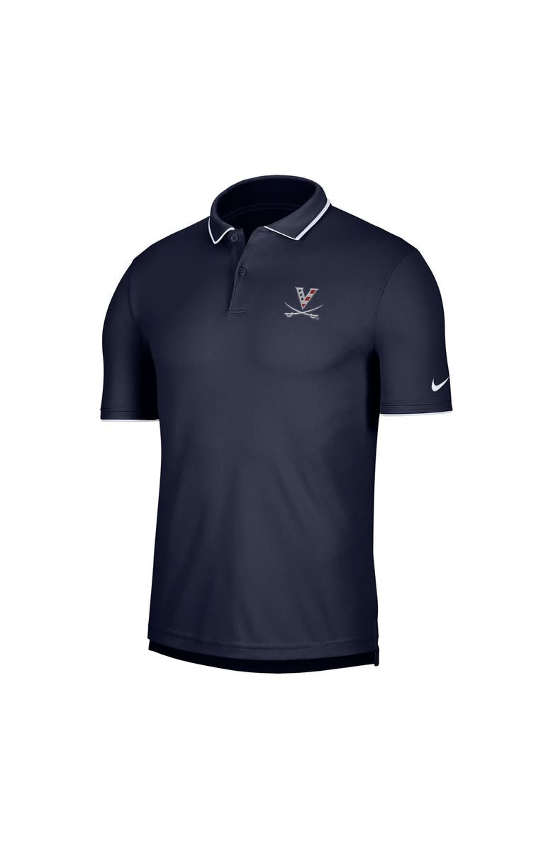 Nike Men's Nike Navy Virginia Cavaliers Red, White & Hoo Sabre Collection Performance Polo, Alternate, color, Navy