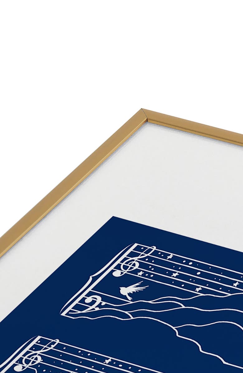 Deny Designs The Moonlight Sonata Blue Framed Art Print, Alternate, color, Blue