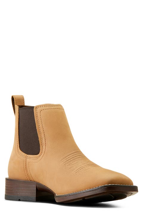 Booker Ultra Square Toe Western Chelsea Boot (Men)
