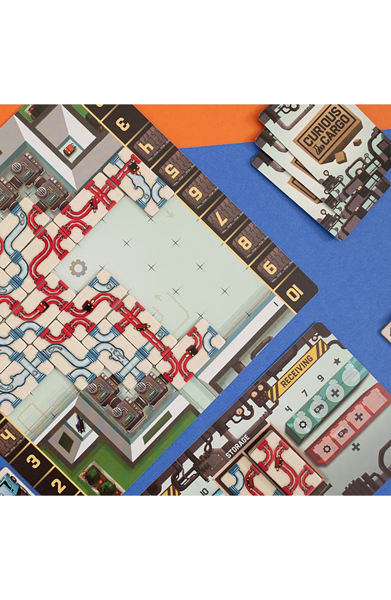 Capstone Games Curious Cargo Strategy Board Game, 2 Players, Alternate, color, Multicolored