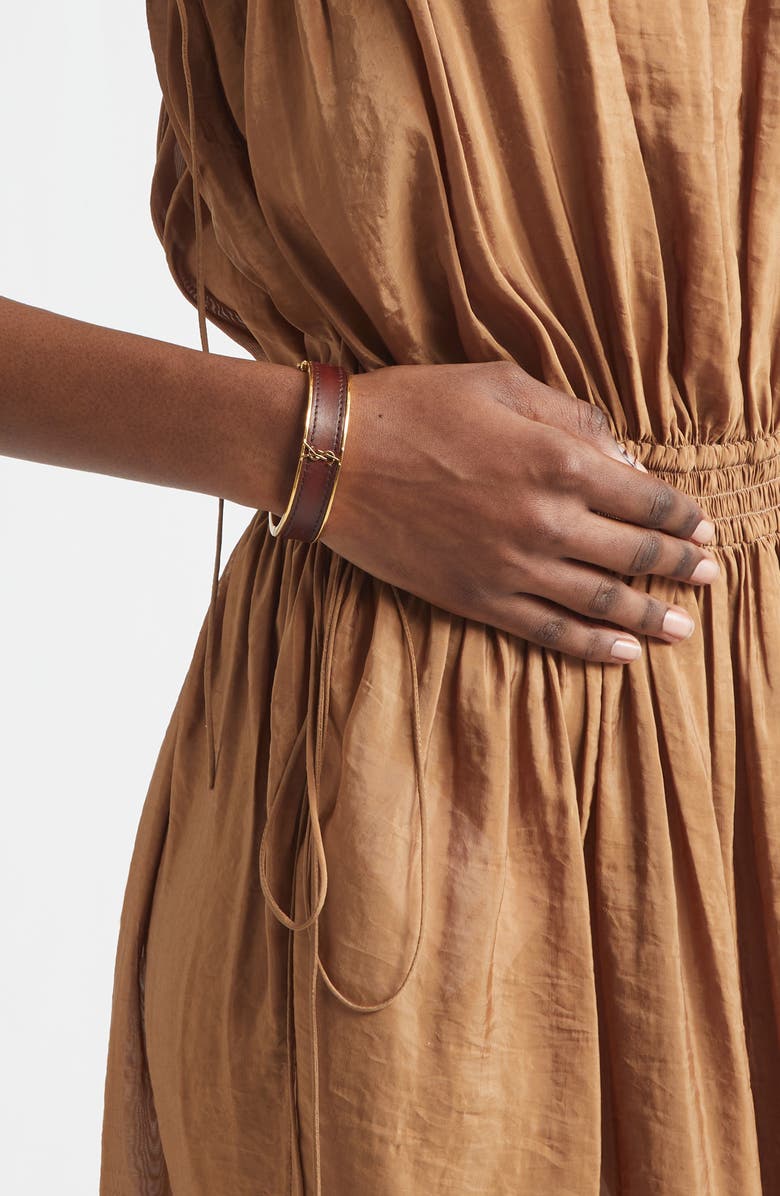 Saint Laurent Logo Thick Bracelet, Alternate, color, 