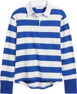 SHIRTY Rugby Stripe Cotton Sweatshirt