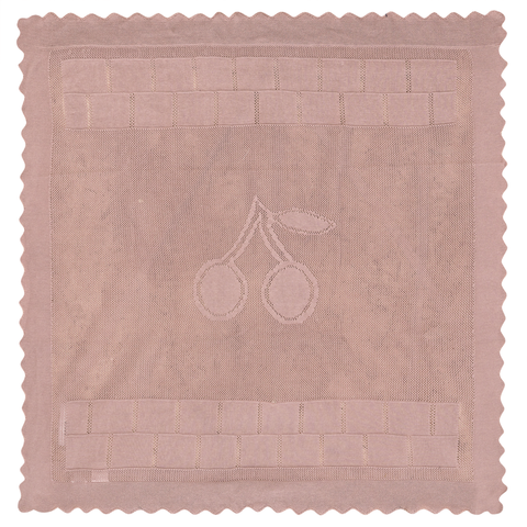 Cherry Print Lace Knit Blanket (Baby)