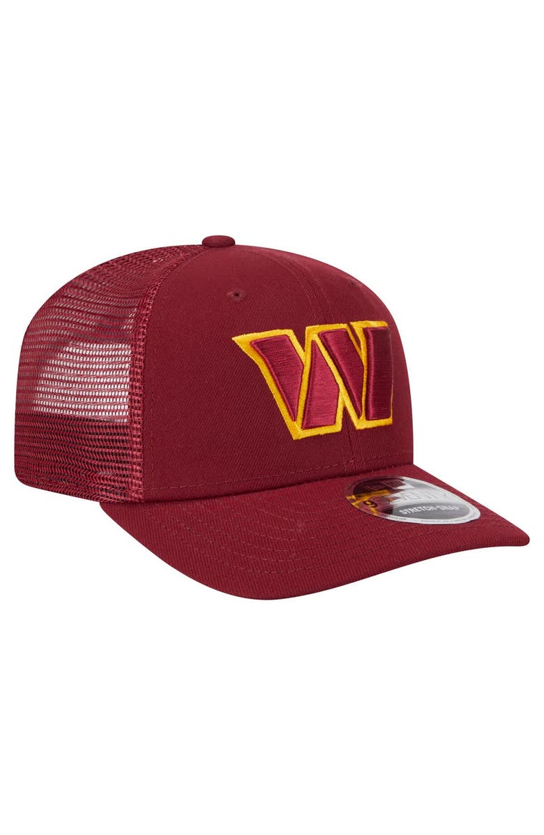 New Era Men's New Era Burgundy Washington Commanders Main Trucker 9SEVENTY Stretch-Snap Hat, Alternate, color, Burgundy