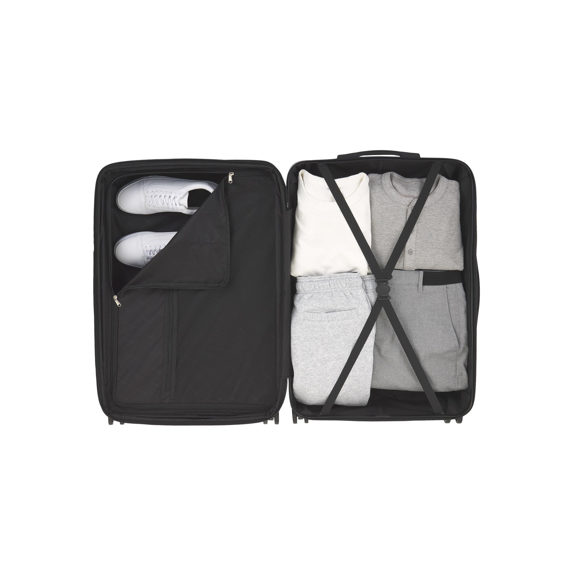 bugatti Lisbon Hardside Check-In Large Luggage with Expansion, Alternate, color, Latte