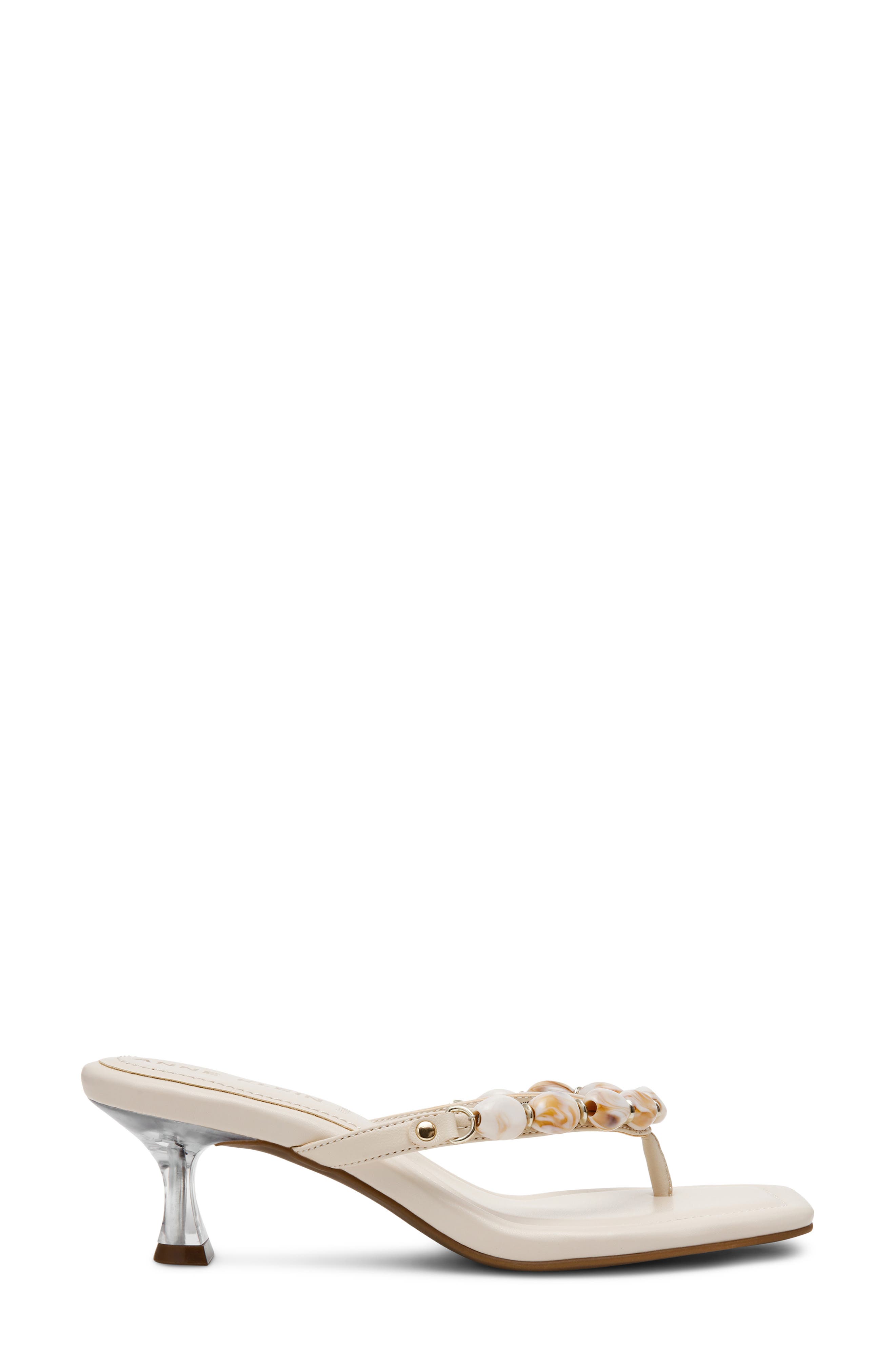 Anne Klein Gwenn Stone Embellished Thong Sandal, Alternate, color, 