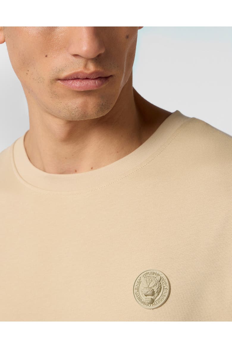 Round Neck T-Shirt 3D Tiger Men, Alternate, color, beige
