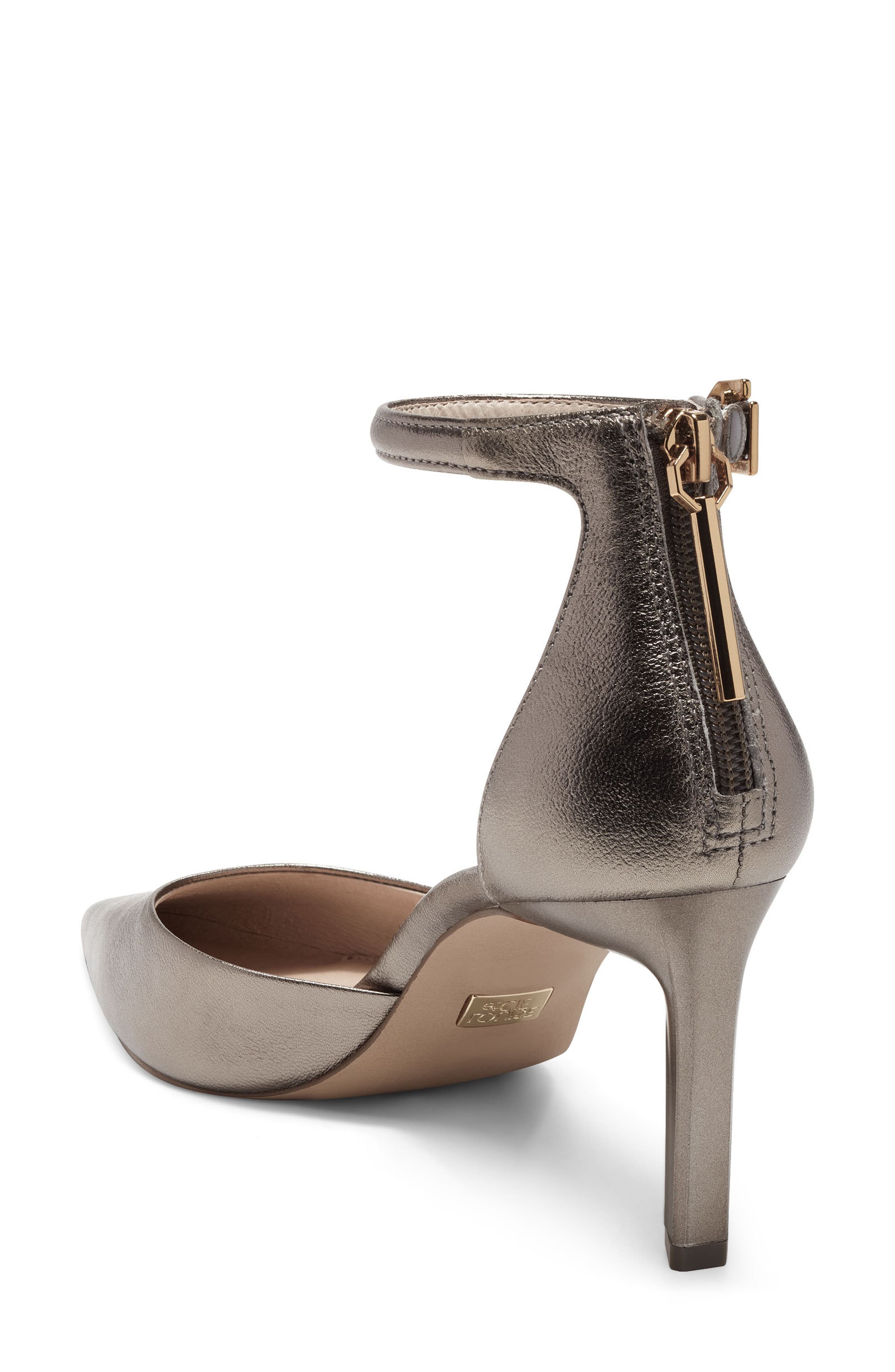 Kamren Ankle Strap Pump, Alternate, color, METALLIC PH