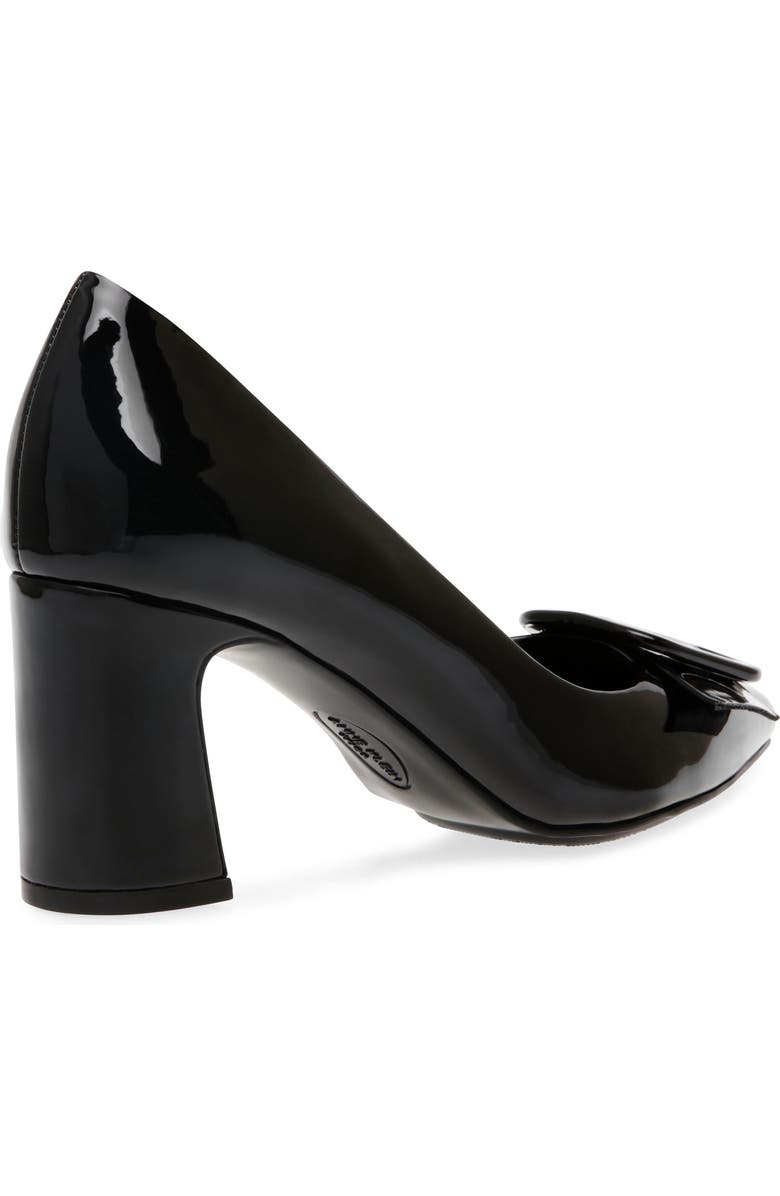 Anne Klein Bentley Buckle Pump, Alternate, color, Black Patent