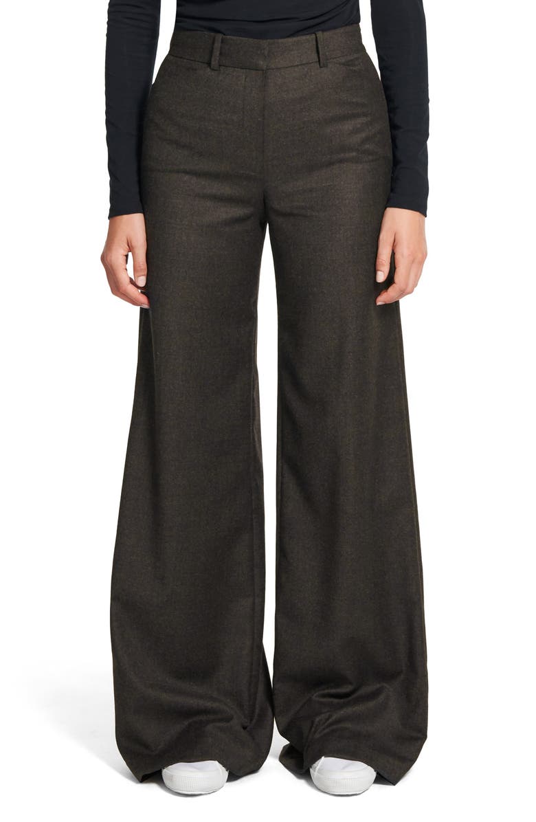 Theory Terena P Virgin Wool Wide Leg Pants, Main, color, 