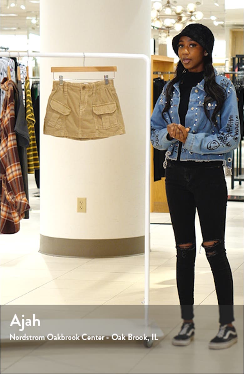 Corduroy Cargo Miniskirt, sales video thumbnail