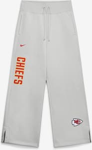 Nike Women's Nike Gray Kansas City Chiefs Primetime Phoenix Fleece Wide-Leg Sweatpants
