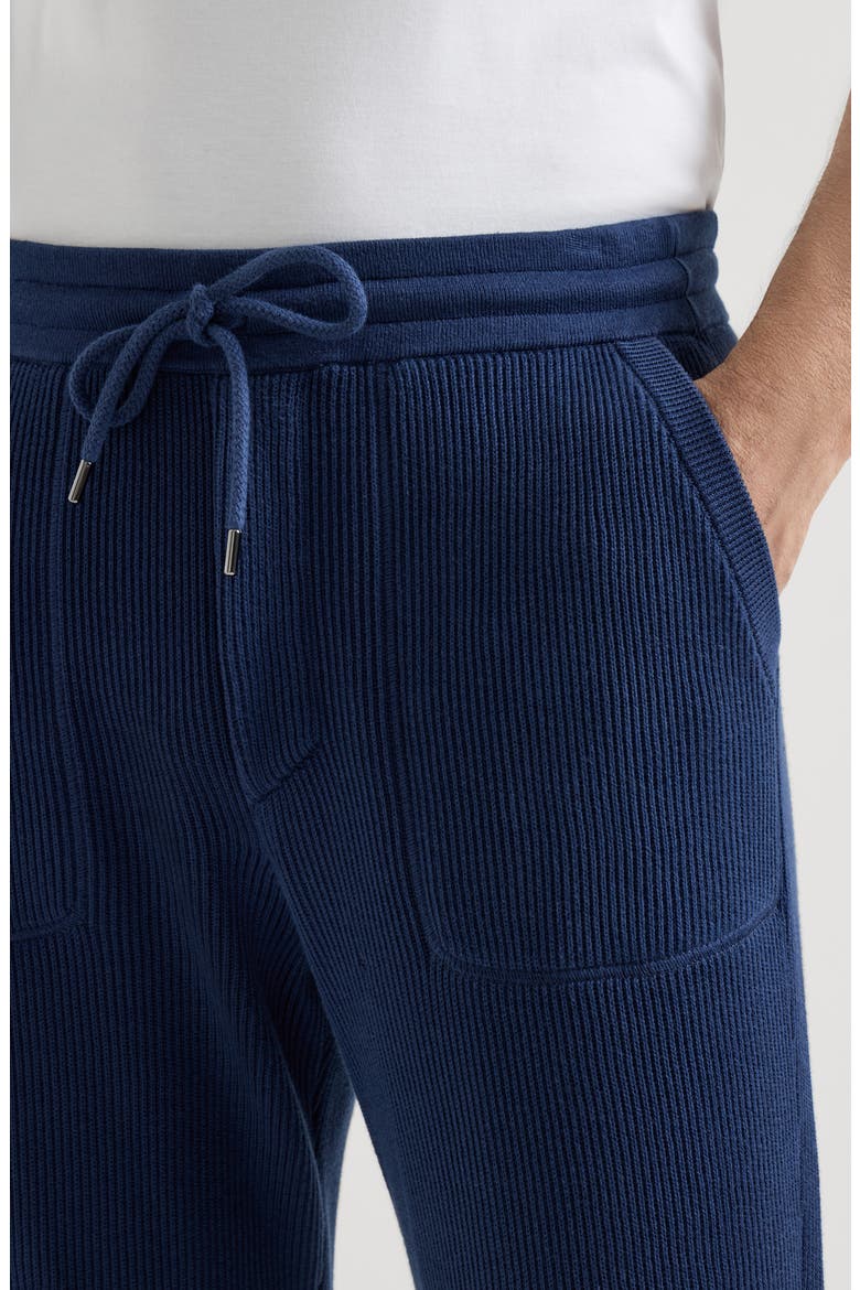 Cotton knit trousers, Alternate, color, Azure