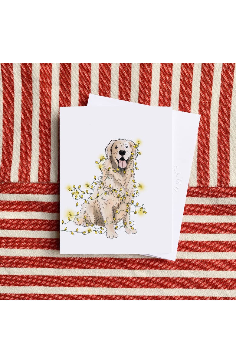 Ramus & Co Lit Retriever, Reindeer Frenchie Dog, Black Lab Winter/Holiday/Christmas Greeting Card Pack Sets, Alternate, color, Multi-Pack