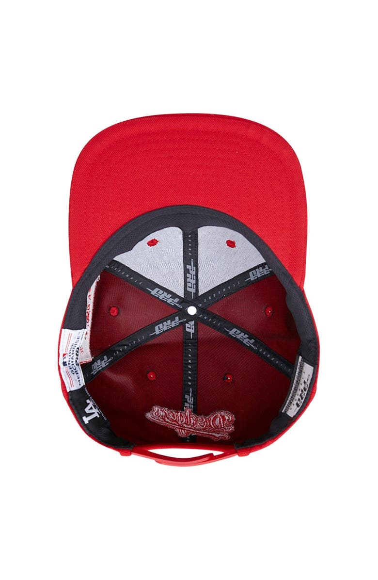 PRO STANDARD Men's Pro Standard Los Angeles Dodgers Triple Red Snapback Hat, Alternate, color, 