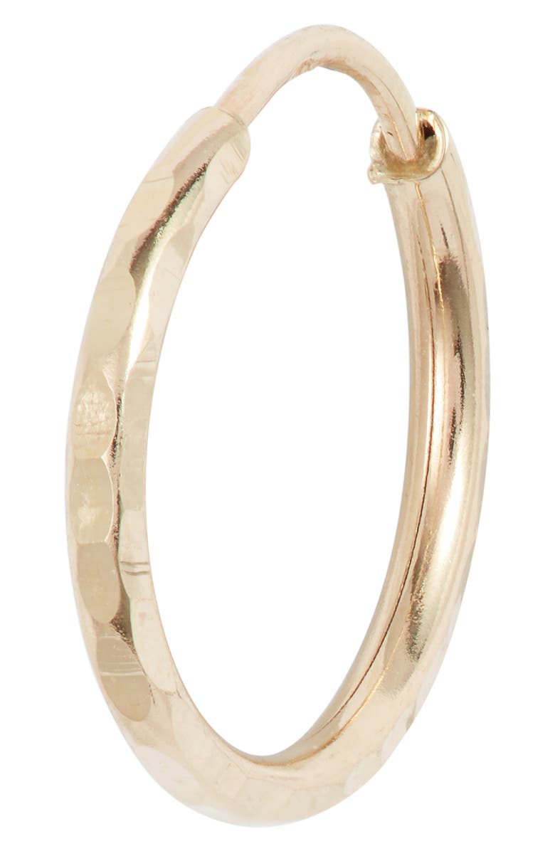 Bony Levy 14K Gold Hammered Hoop Earrings, Alternate, color, 