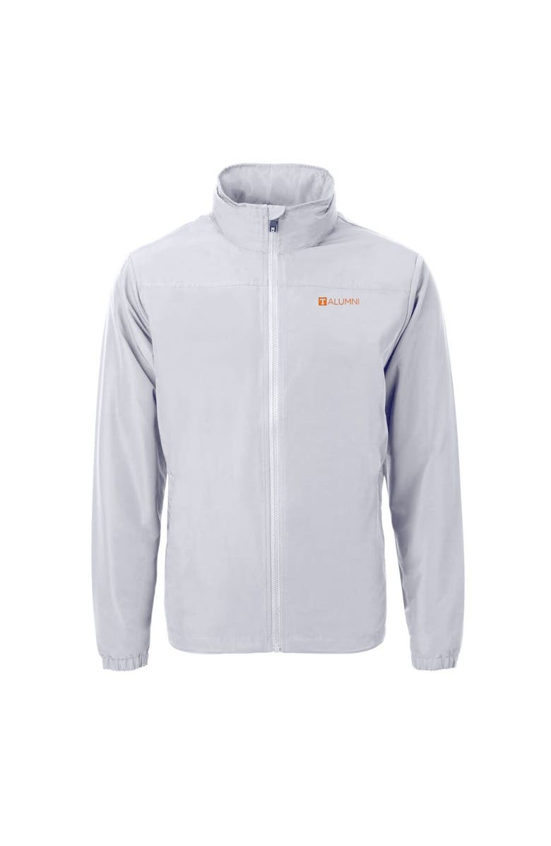 Cutter & Buck Men's Cutter & Buck  Gray Tennessee Volunteers Alumni Logo Charter Eco Knit Recycled Full-Zip Jacket, Alternate, color, 