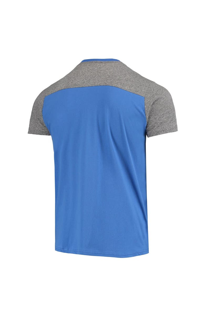 Majestic Threads Men's Majestic Threads Royal/Heathered Gray Los Angeles Rams Gridiron Classics Field Goal Slub T-Shirt, Alternate, color, Royal