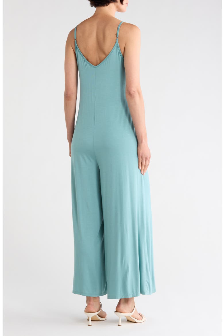 V-Neck Strappy Jumpsuit, Alternate, color, SAGE