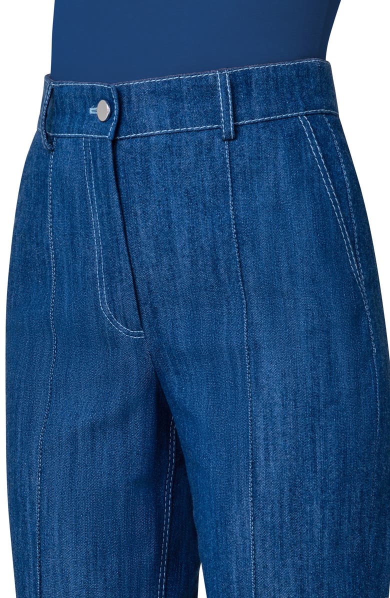 Akris punto Feryn Tapered Leg Stretch Denim Ankle Jeans, Alternate, color,