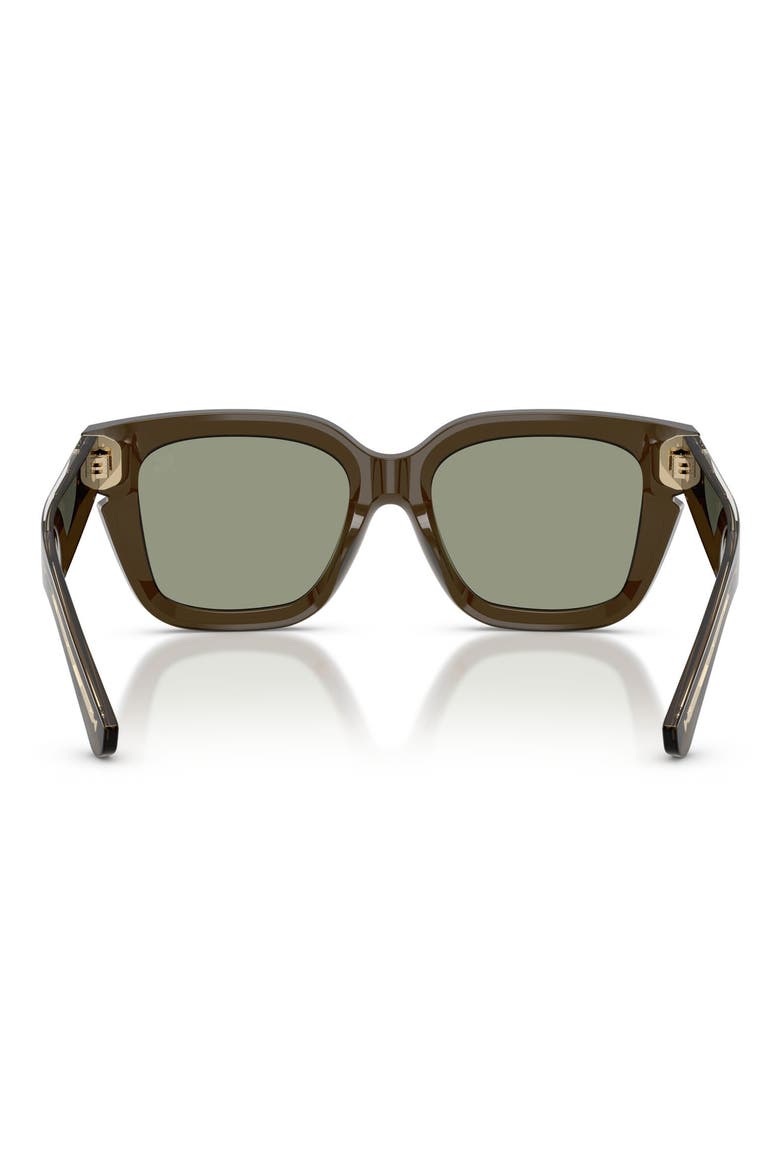 54mm Square Sunglasses, Alternate, color, GREEN