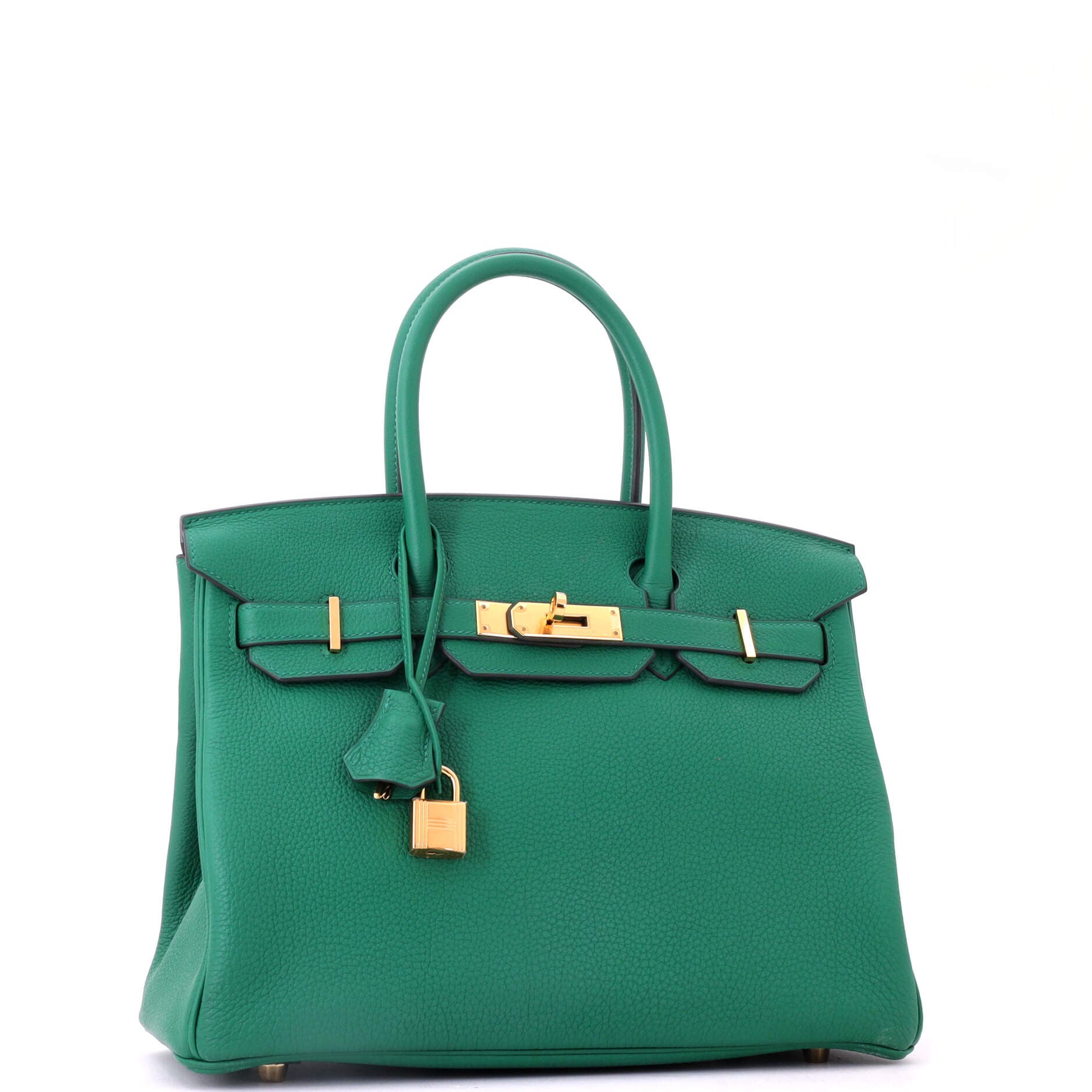 Birkin Handbag Green Togo with Gold Hardware 30, Alternate, color, Green