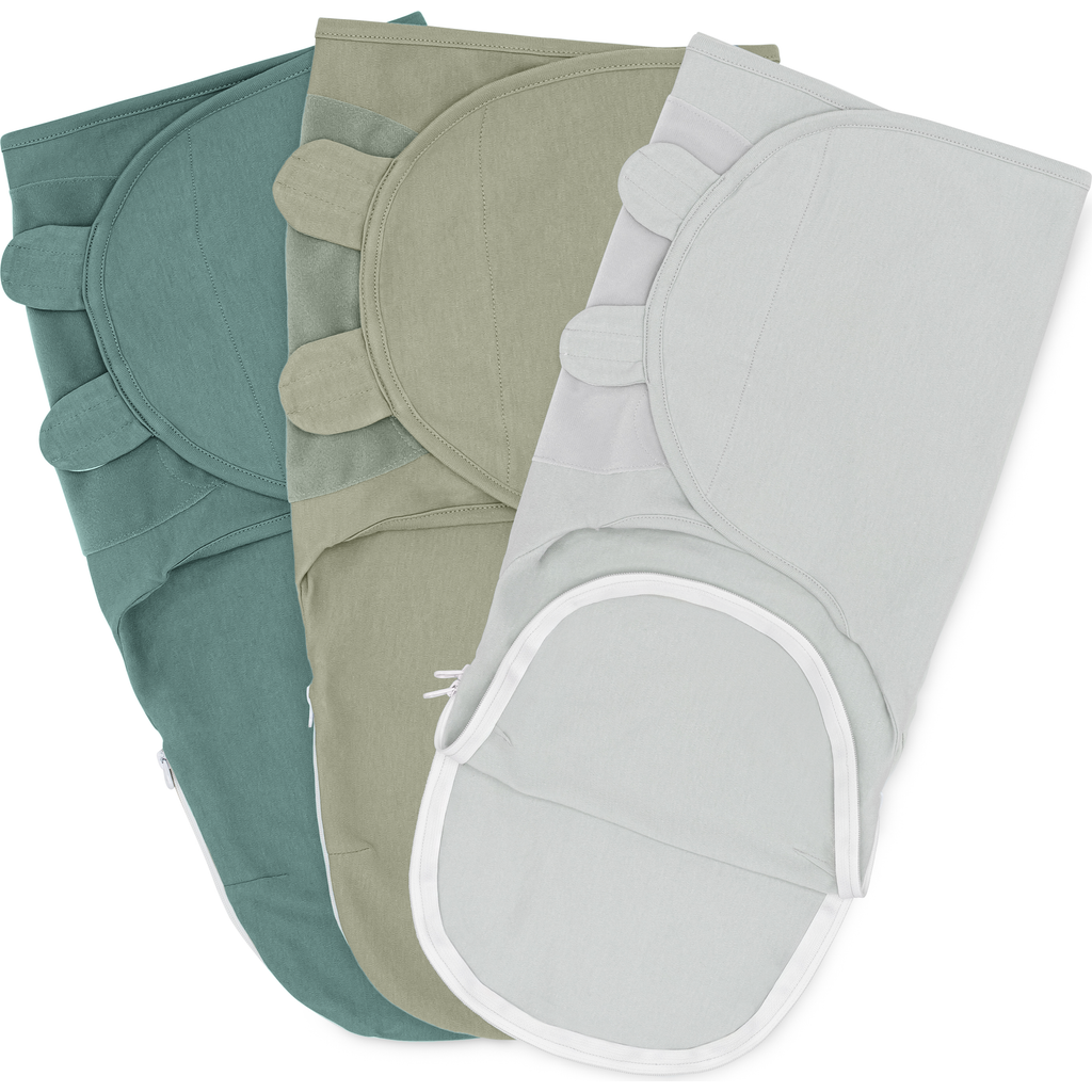 Comfy Cubs Swaddle Blankets With Easy Access Zipper In Multi