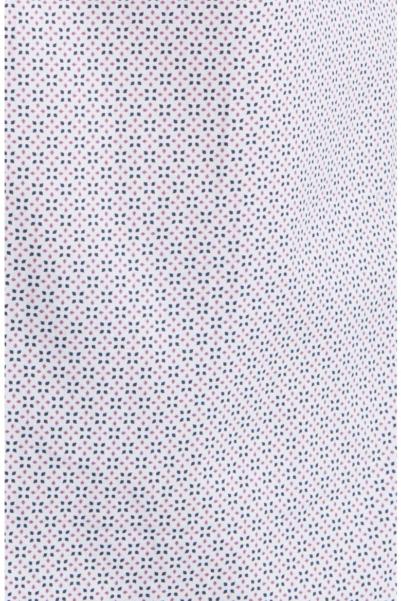 Geometric Print Button-Up Shirt, Alternate, color, WHITE