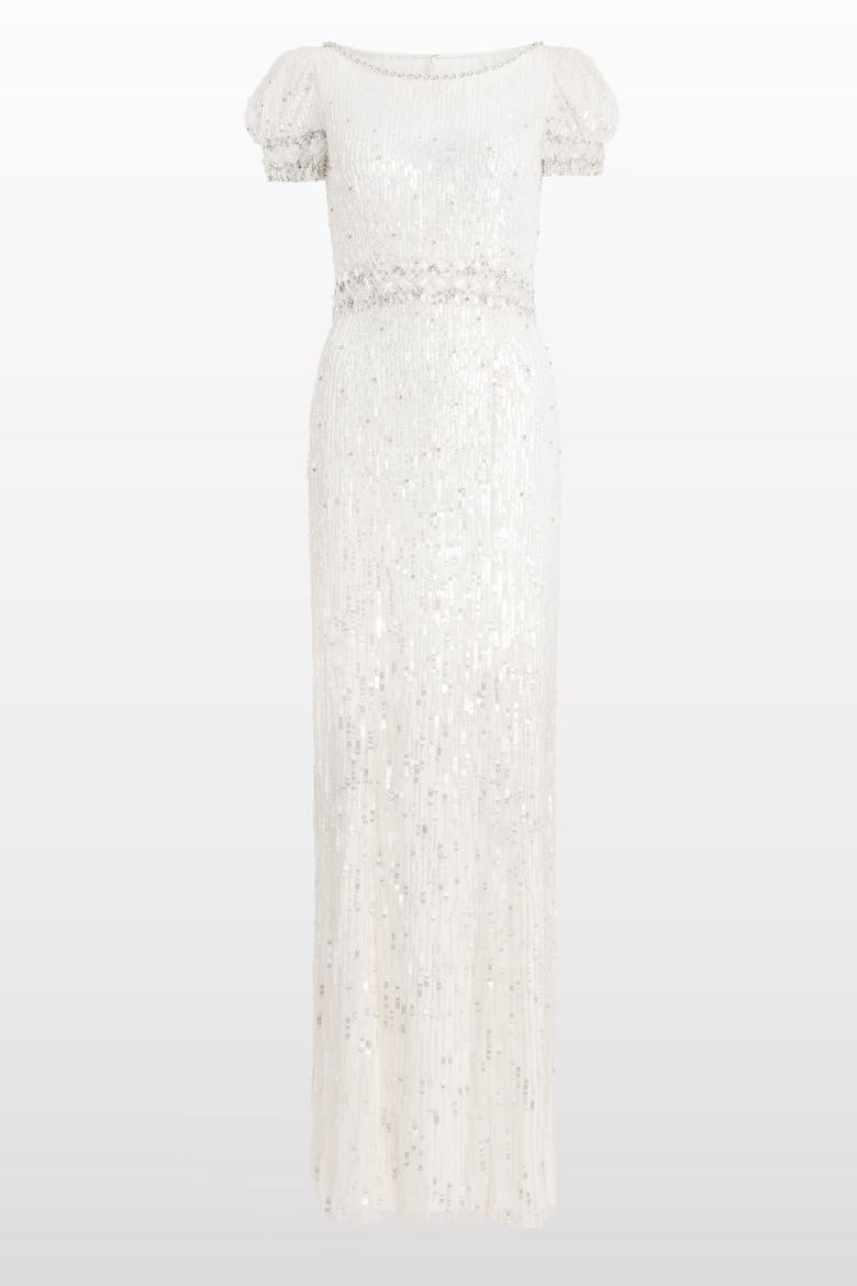 Sungem Sequin-Embellished Dress, Main, color, Ivory