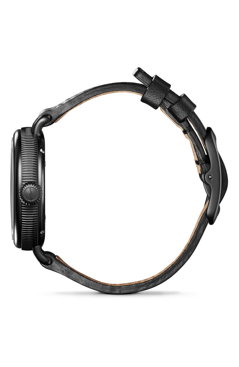 Shinola The Birdy Leather Strap Watch, 34mm, Alternate, color, 